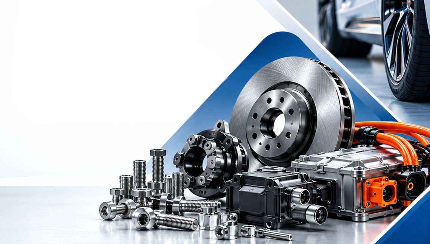 Automotive brake disc, precision fasteners and EV power components